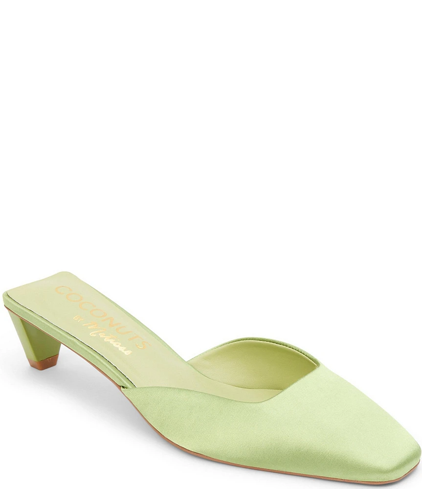 Matisse Tegan Satin Square Toe Dress Mules