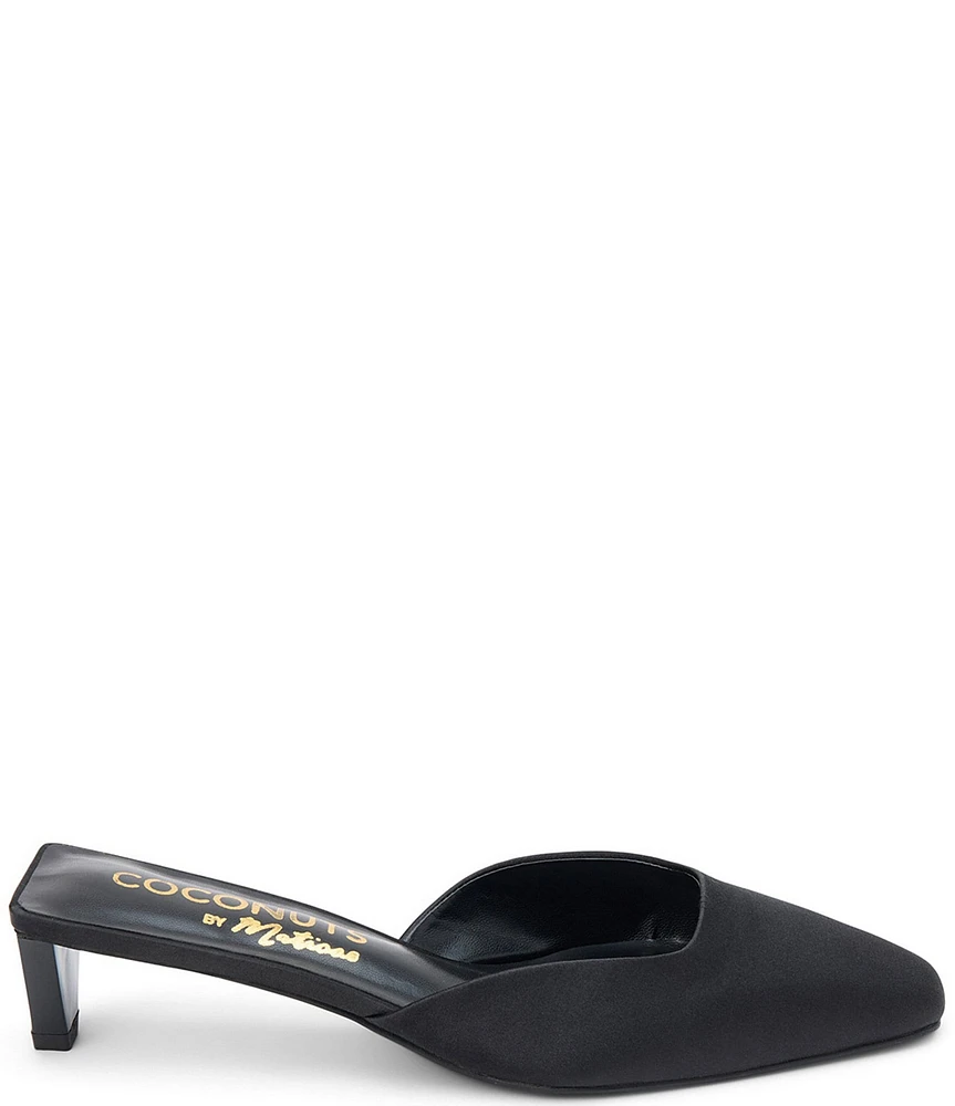 Matisse Tegan Satin Square Toe Dress Mules