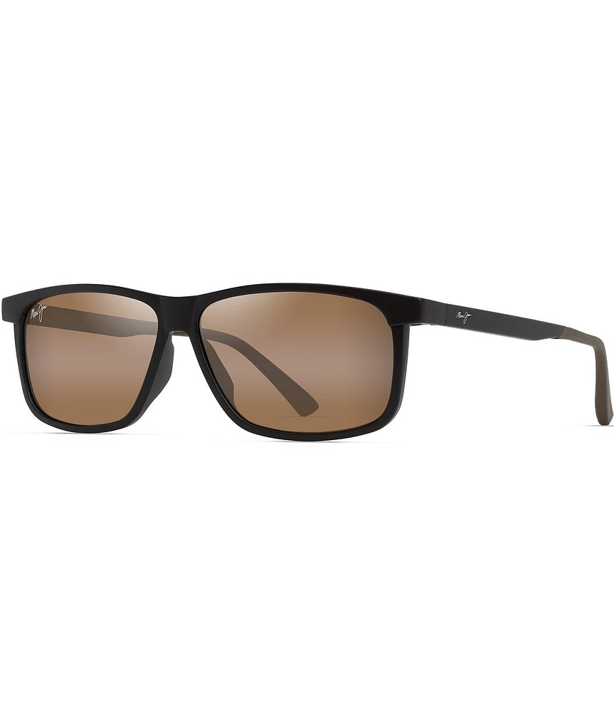 Maui Jim Men's Pulama PolarizedPlus2® 59mm Rectangle Sunglasses