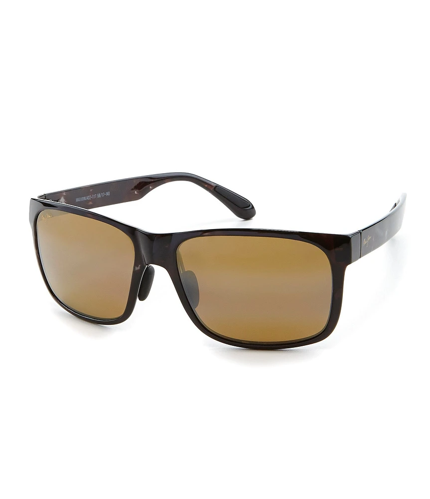 Maui Jim Red Sands PolarizedPlus2® Rectangular 59mm Sunglasses