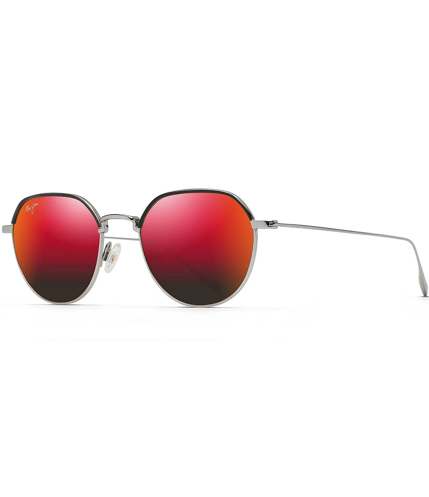 Maui Jim Unisex Island Eyes 50mm Polarized Round Frame Sunglasses