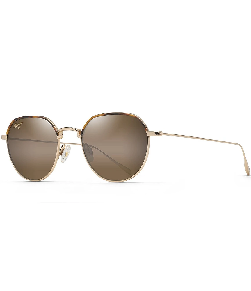 Maui Jim Unisex Island Eyes 50mm Polarized Round Sunglasses