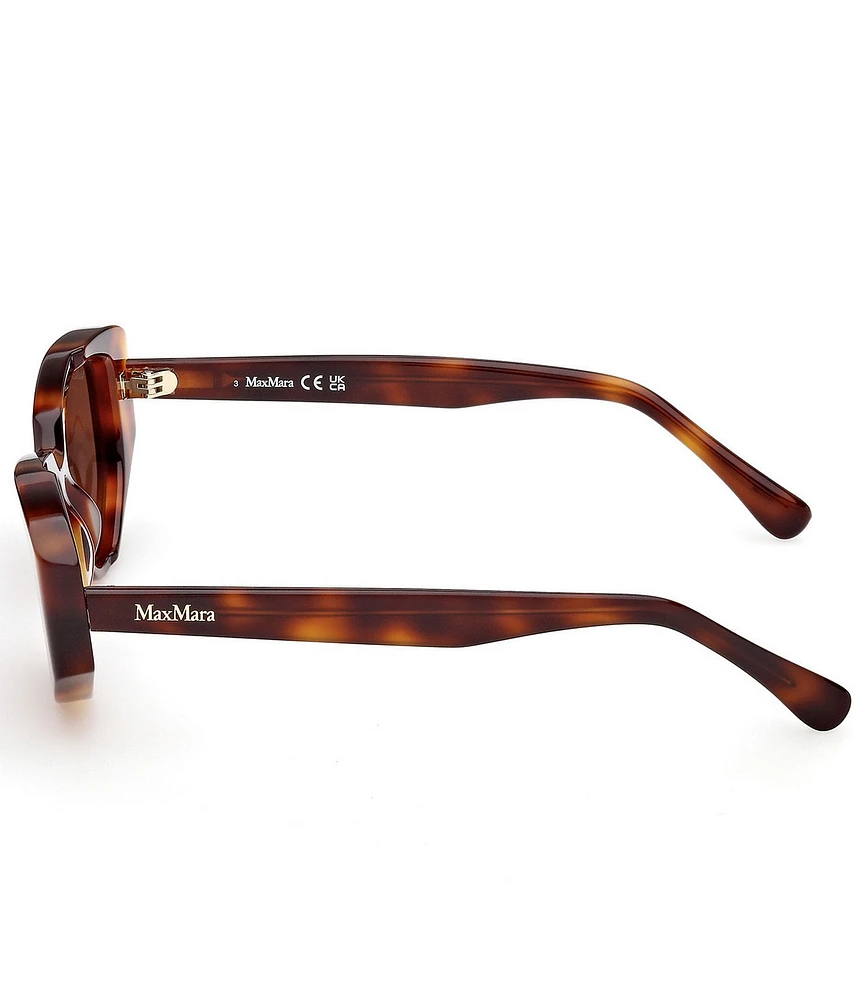 MaxMara Women's Lee 52mm Havana Round Sunglasses