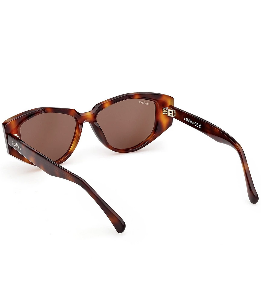 MaxMara Women's Lee 52mm Havana Round Sunglasses
