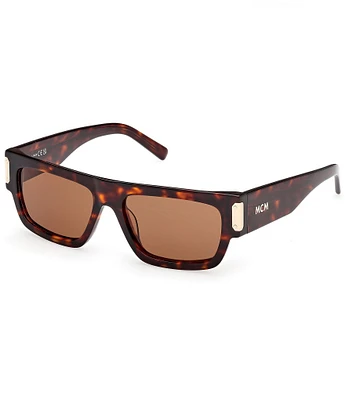 MCM Unisex MW0019 54mm Havana Rectangle Sunglasses
