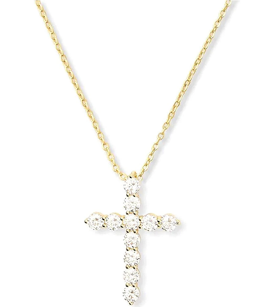 Melinda Maria She Fancy Small Cross Short Pendant Necklace