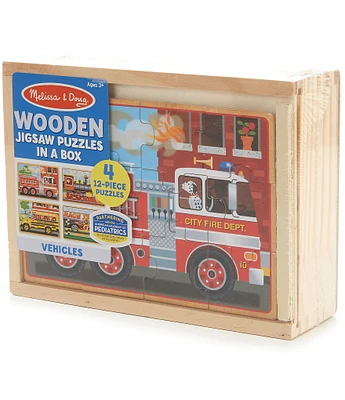 Melissa & Doug Vehicles Jigsaw Puzzles in a Box