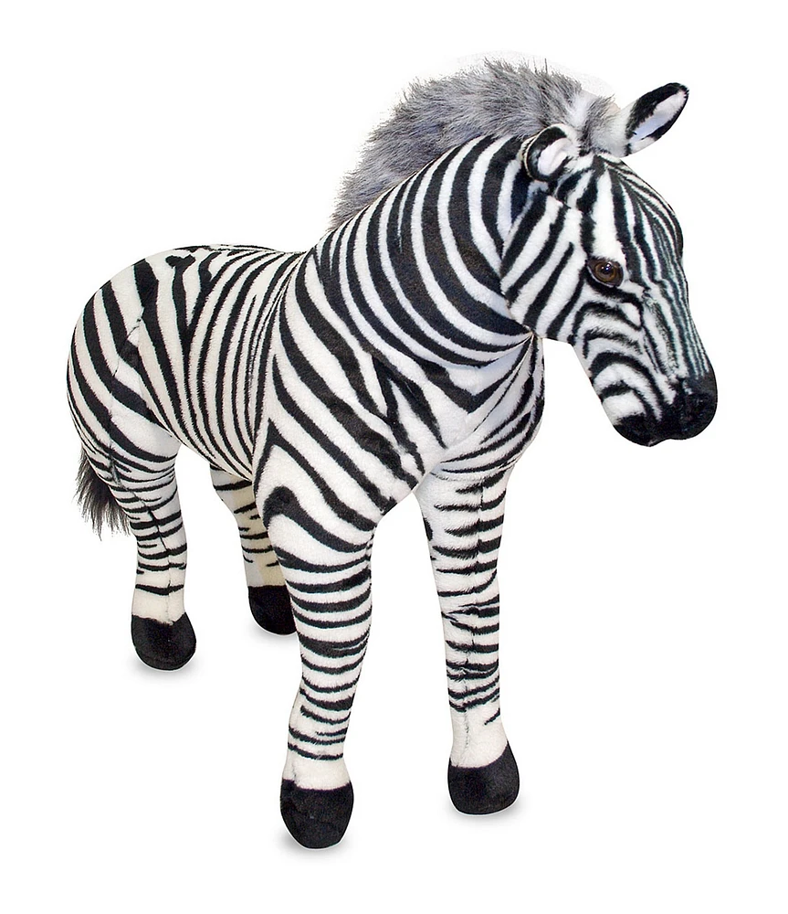 Melissa & Doug 35#double; Zebra Giant Stuffed Animal