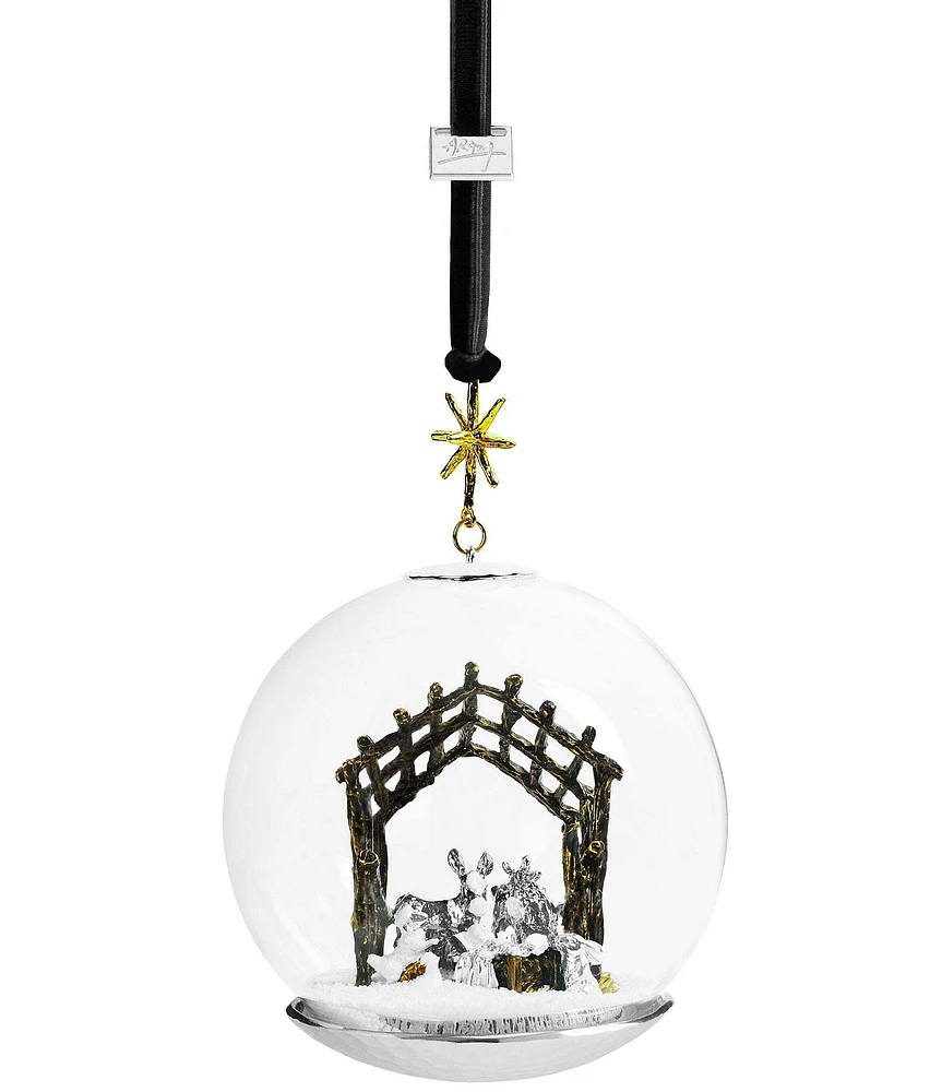 Michael Aram Manger Snow Globe Ornament