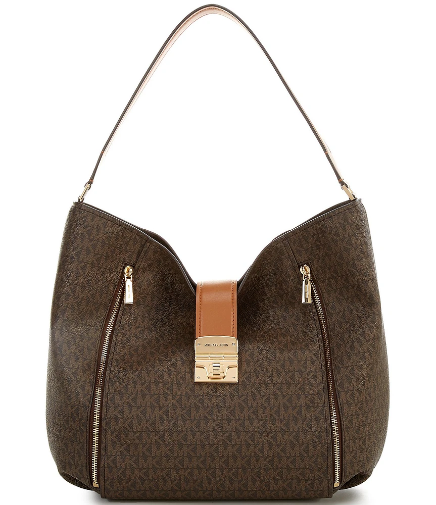 Michael Kors Addie Large Logo Hobo Shoulder Bag
