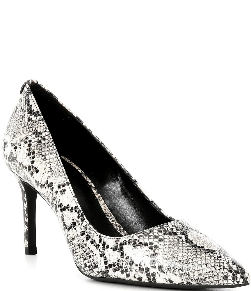 Michael Kors Alina Flex Snake Embossed Leather Pumps