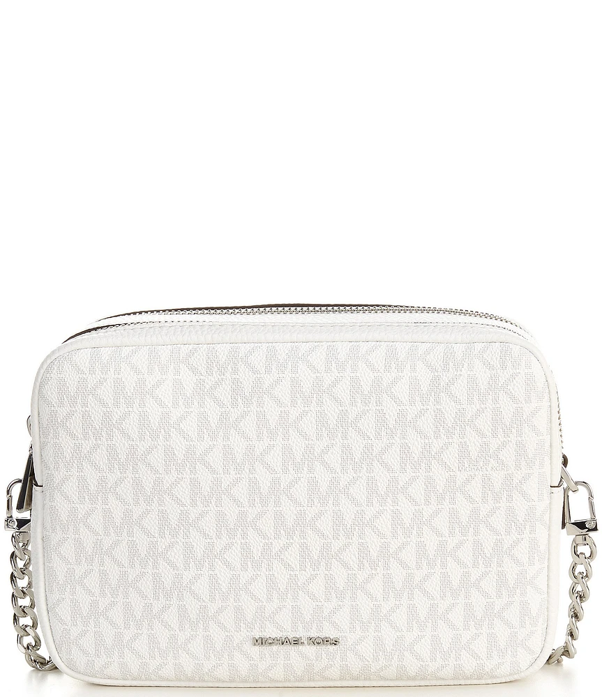 Michael Kors Bryant MK Signature Double Zip Camera Crossbody Bag