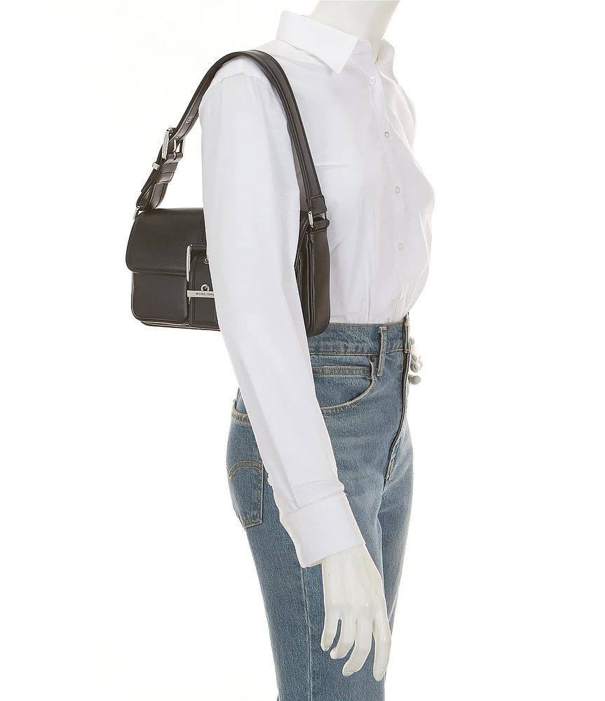 Michael Kors Colby Medium Buckle Detail Shoulder Bag