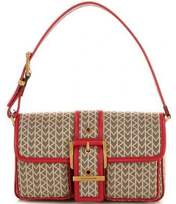 Michael Kors Colby Nylon Contrast Trim Medium Shoulder Bag