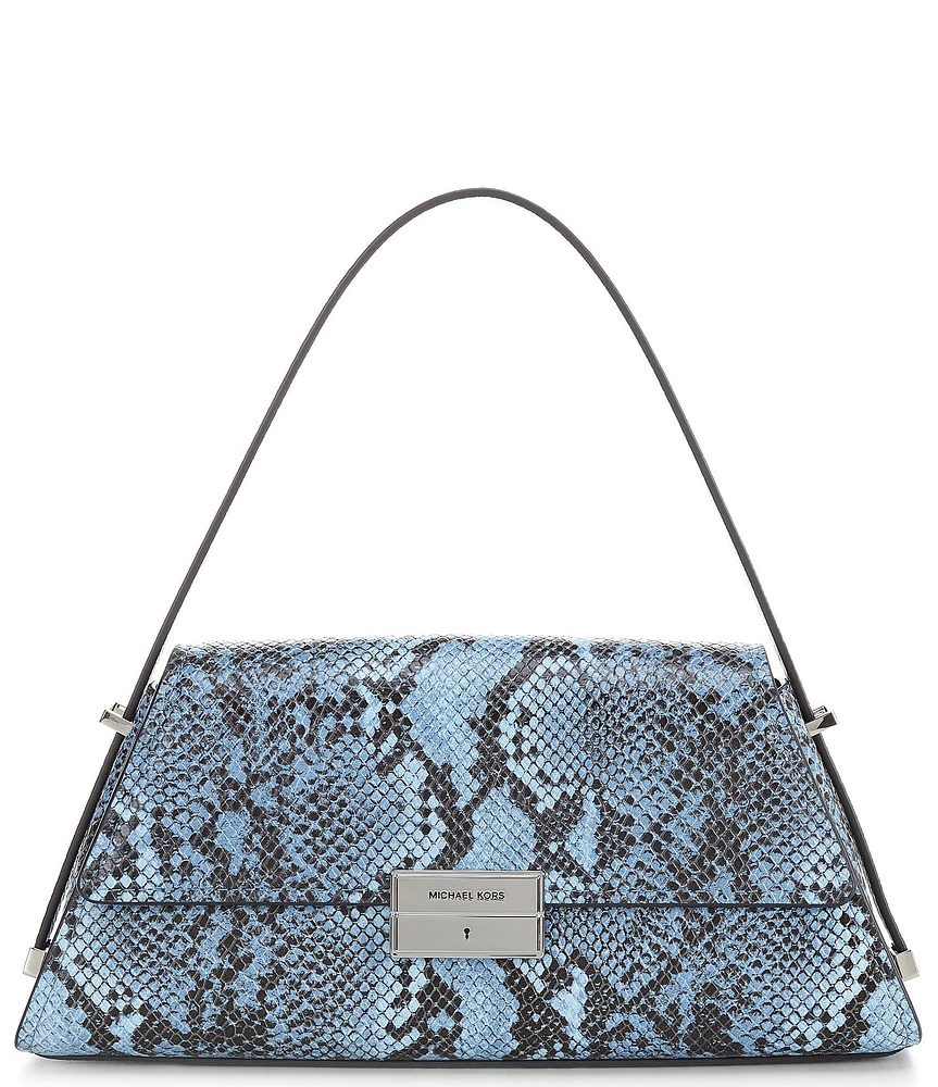 Michael Kors Ludlow Medium Snake Embossed Leather Shoulder Bag
