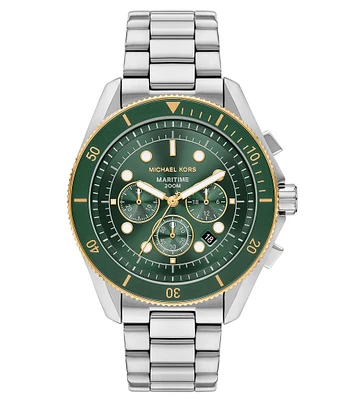 Michael Kors Men's Maritime Chronograph Stainless Steel Bracelet Watch