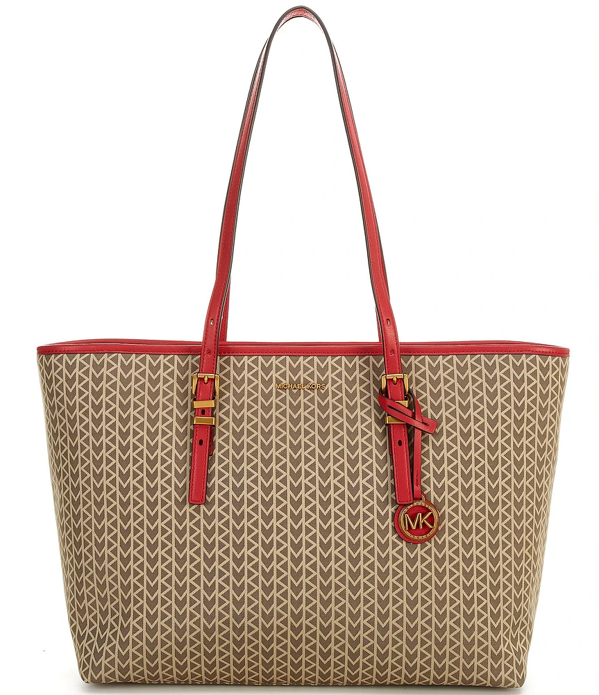 Michael Kors Quinn Large East-West Contrast Trim Tote Bag