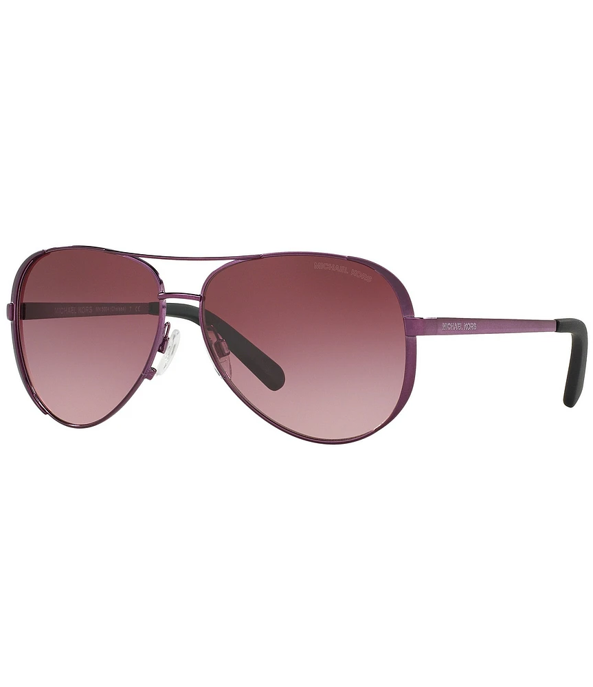 Michael Kors Women's Chelsea 0MK5004 Gradient Plum Aviator Sunglasses