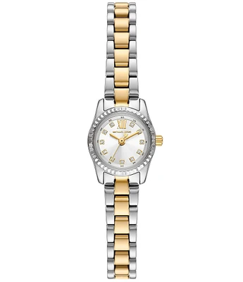 Michael Kors Women's Lexington Three-Hand Two-Tone Stainless Steel Bracelet Watch