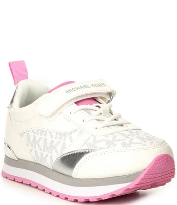 MICHAEL Michael Kors Girls' Billie Dorian Metallic Detail Sneakers (Infant)