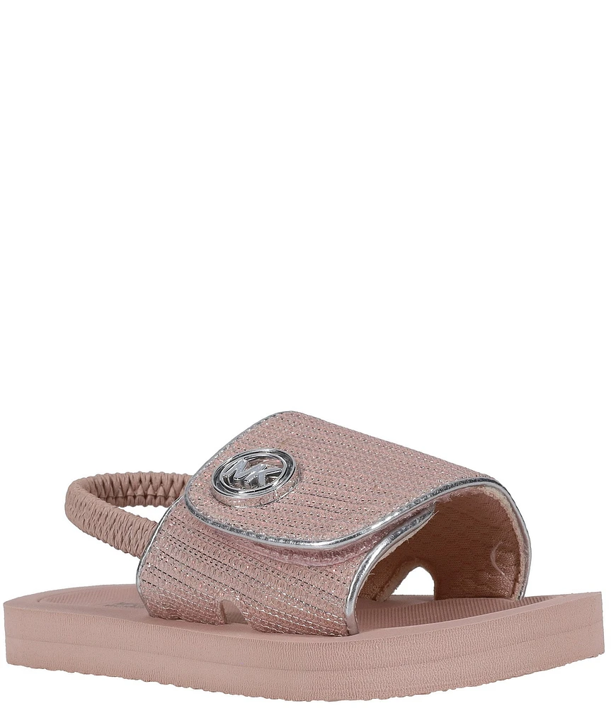 MICHAEL Michael Kors Girls' Eli Darby Backstrap Slides (Toddler)