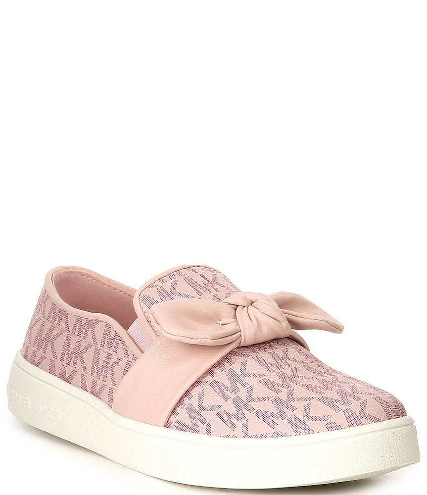 MICHAEL Michael Kors Girls' Jem Bow Logo Slip On Sneakers (Toddler)