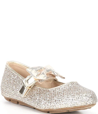 MICHAEL Michael Kors Girls' San Rover Harin Glitter Bow Mary Jane Ballet Flats (Youth)