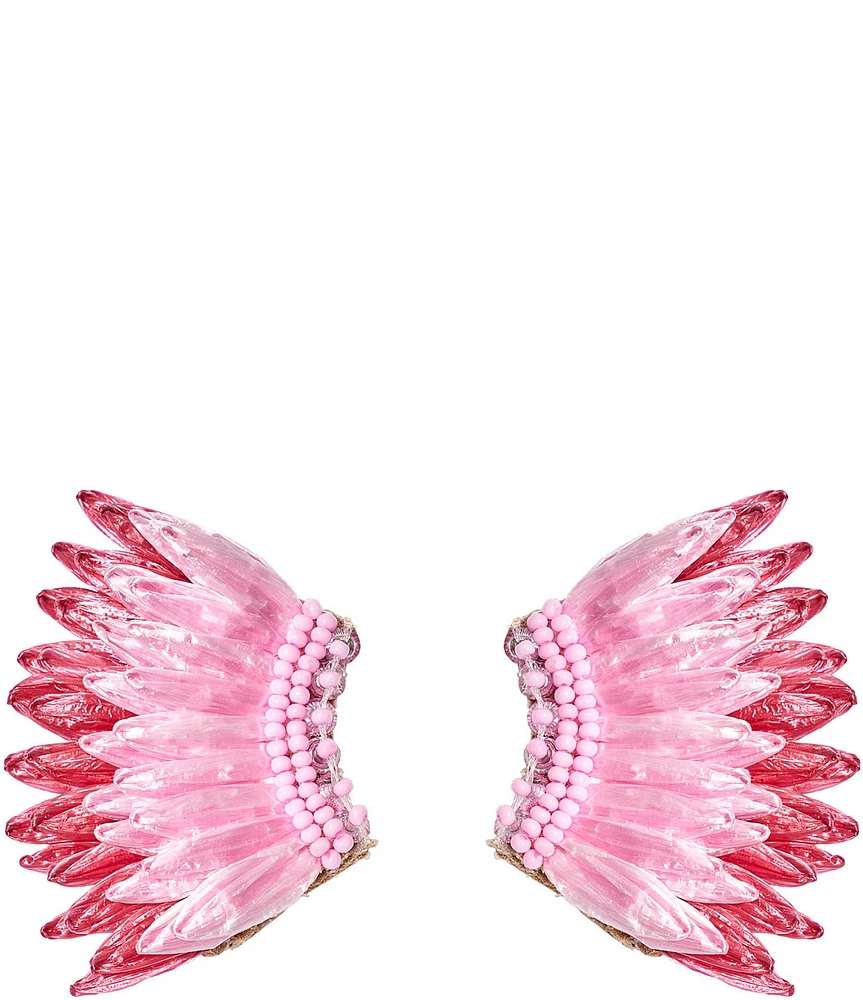 Mignonne Gavigan All Raffia Mini Statement Drop Earrings