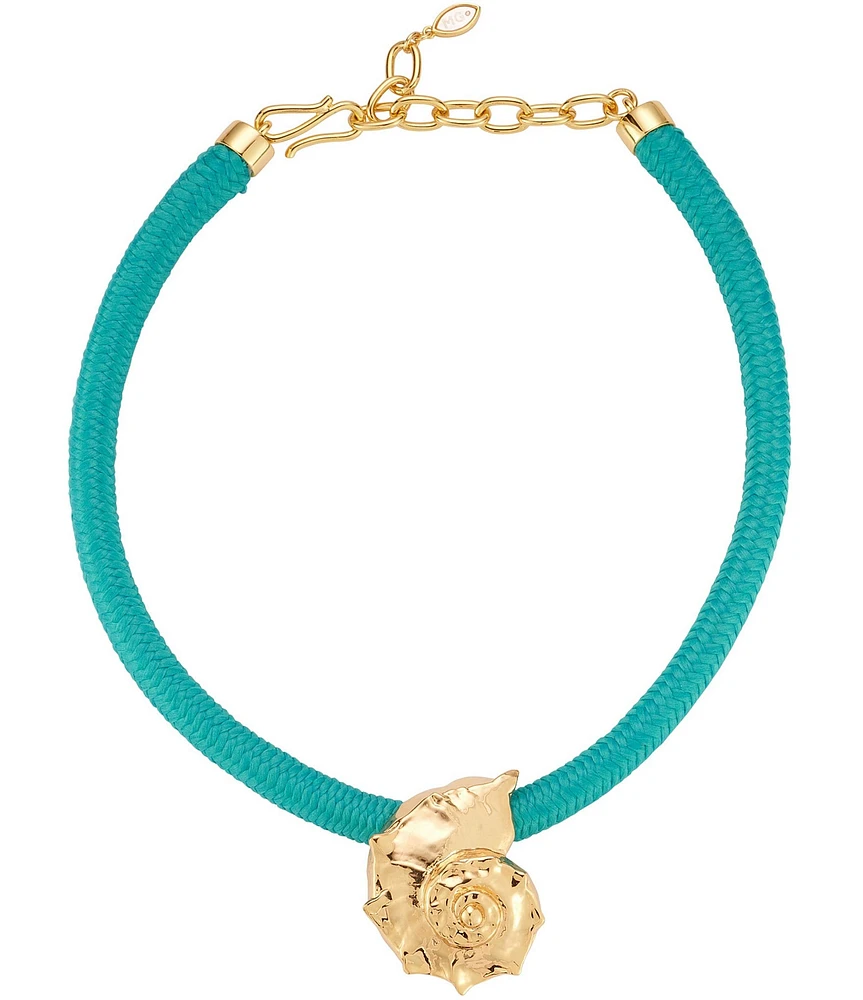 Mignonne Gavigan Concha Shell Short Statement Pendant Necklace