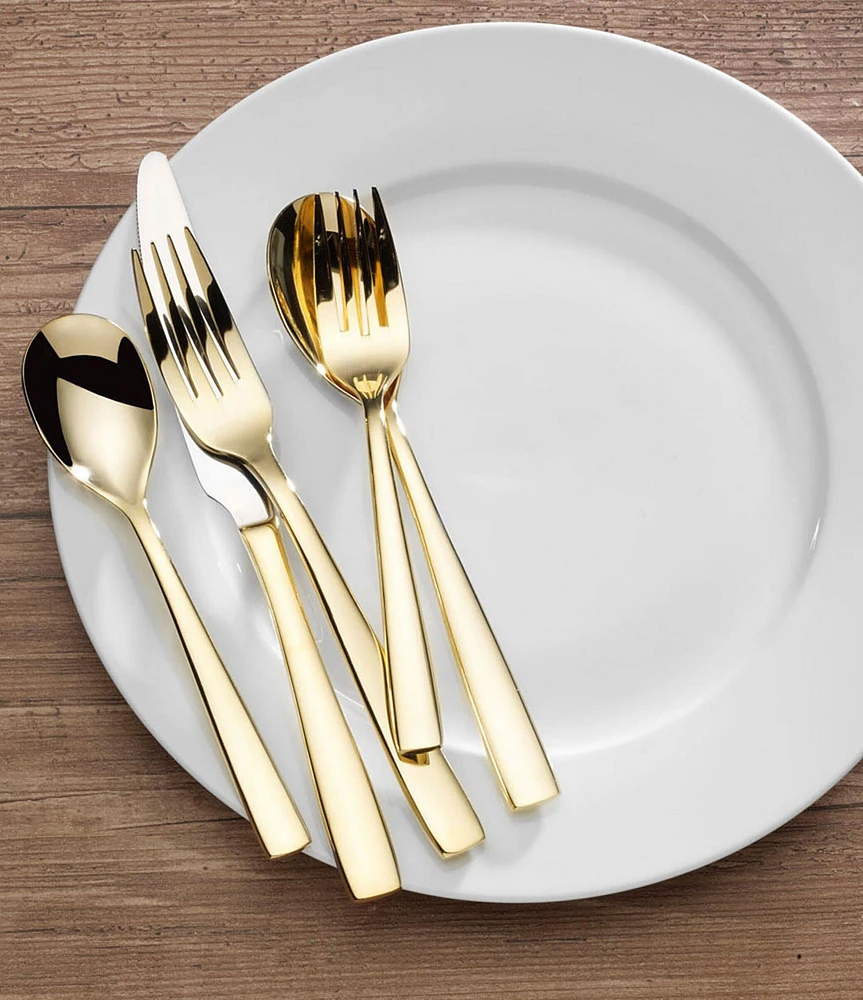 Mikasa Delano Black 20-Piece Stainless Steel Flatware Set