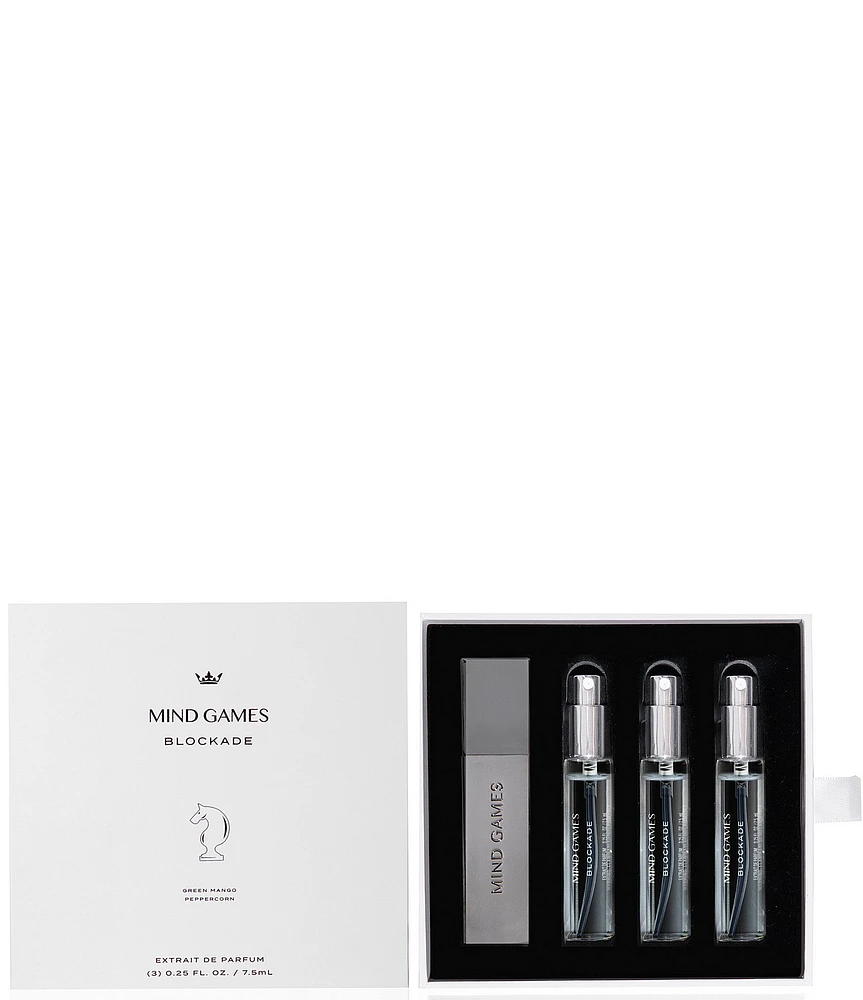 MIND GAMES Blockade Extrait de Parfum Travel Trio Gift Set
