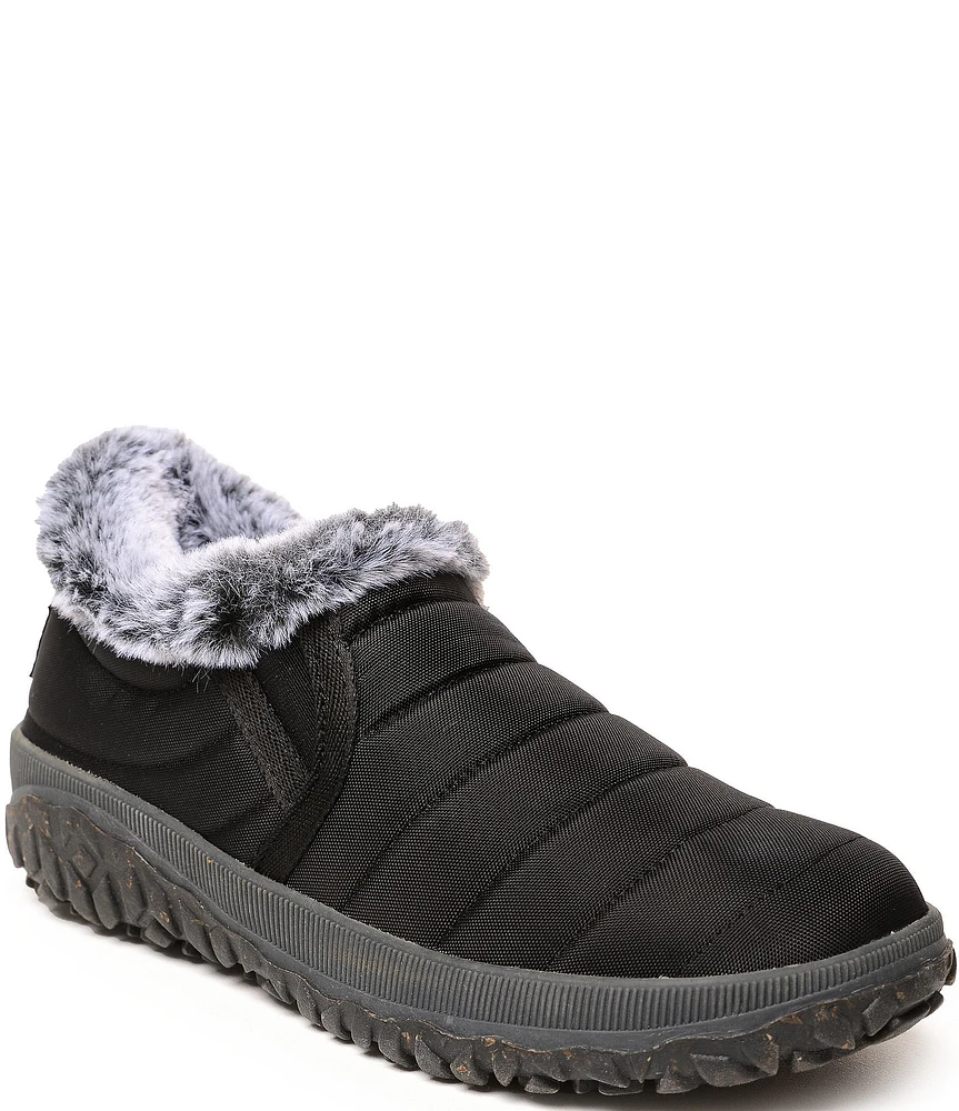 Minnetonka Timpson Twin Gore Nylon Faux Fur Collar Booties