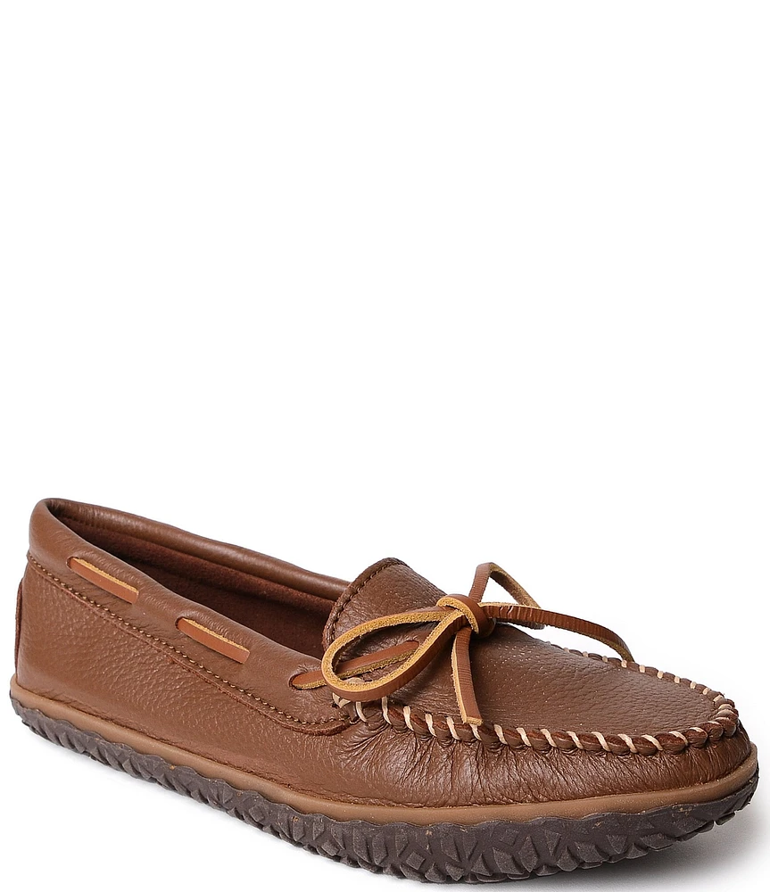 Minnetonka Women's Deerskin Tread Moccasins