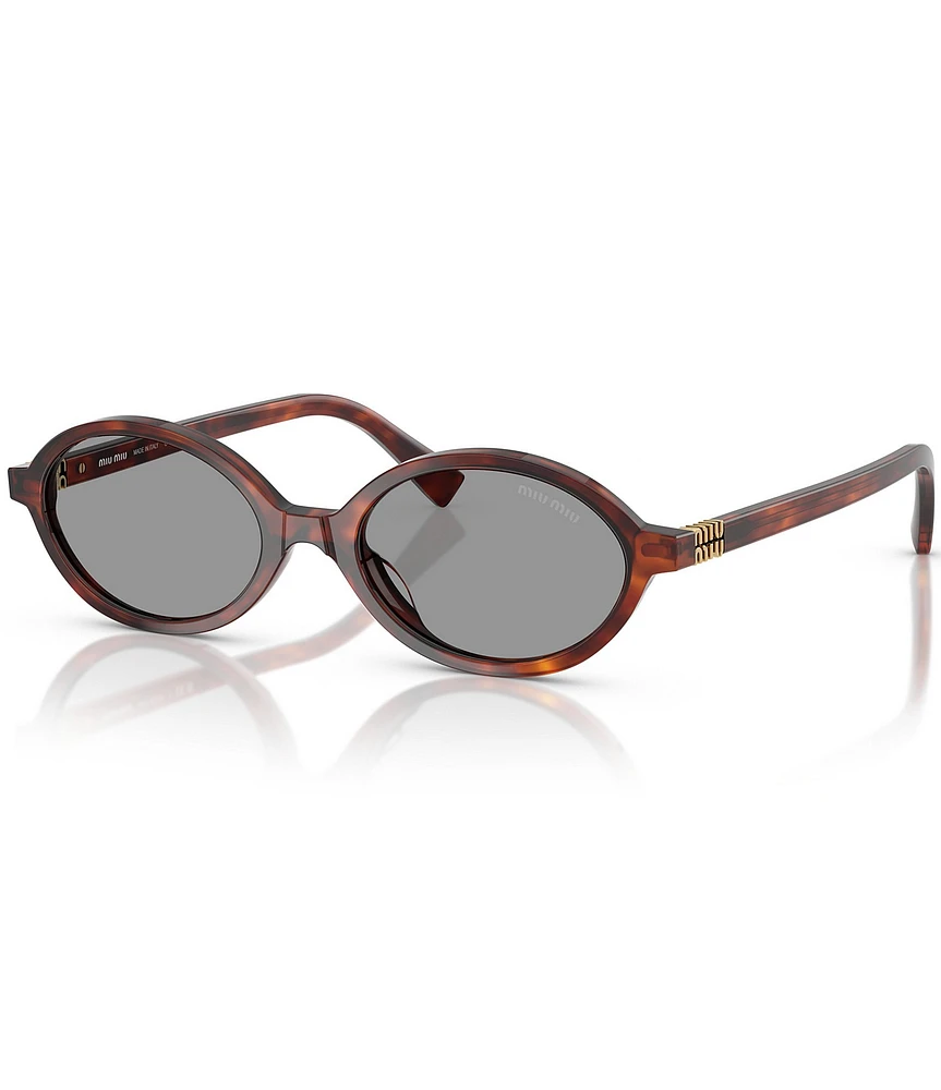 Miu Miu Women's MU 04ZSF 50mm Oval Sunglasses