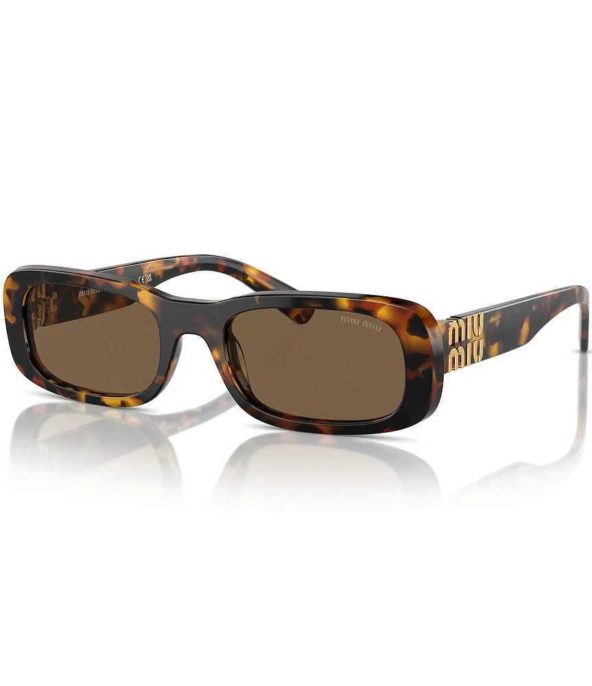 Miu Miu Women's MU 08ZS53-X 53mm Havana Rectangle Sunglasses