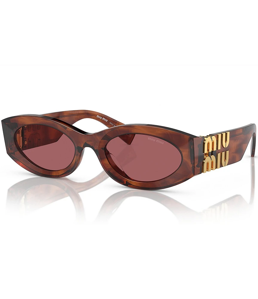 Miu Miu Women's MU 11WS54-X 54mm Striped Oval Sunglasses