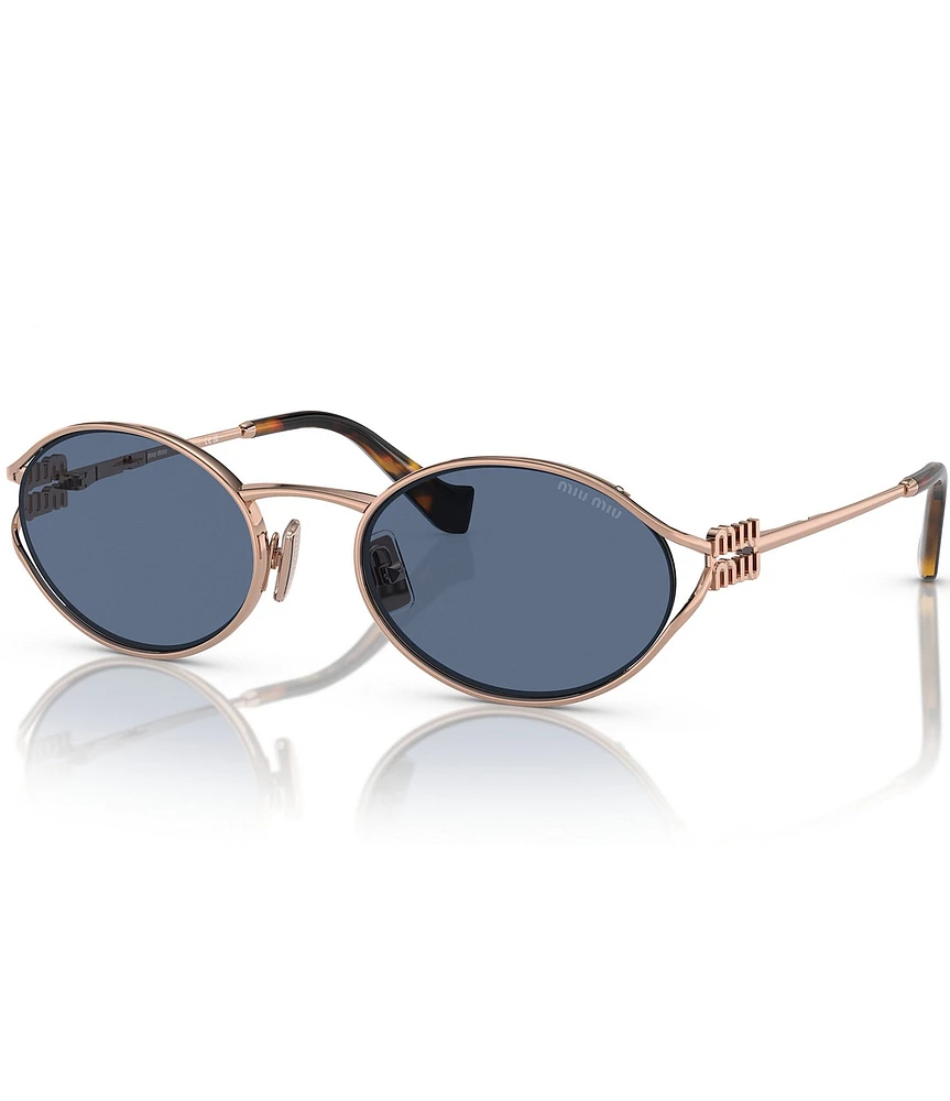 Miu Miu Women's MU 52YS54-X 54mm Oval Mirrored Sunglasses