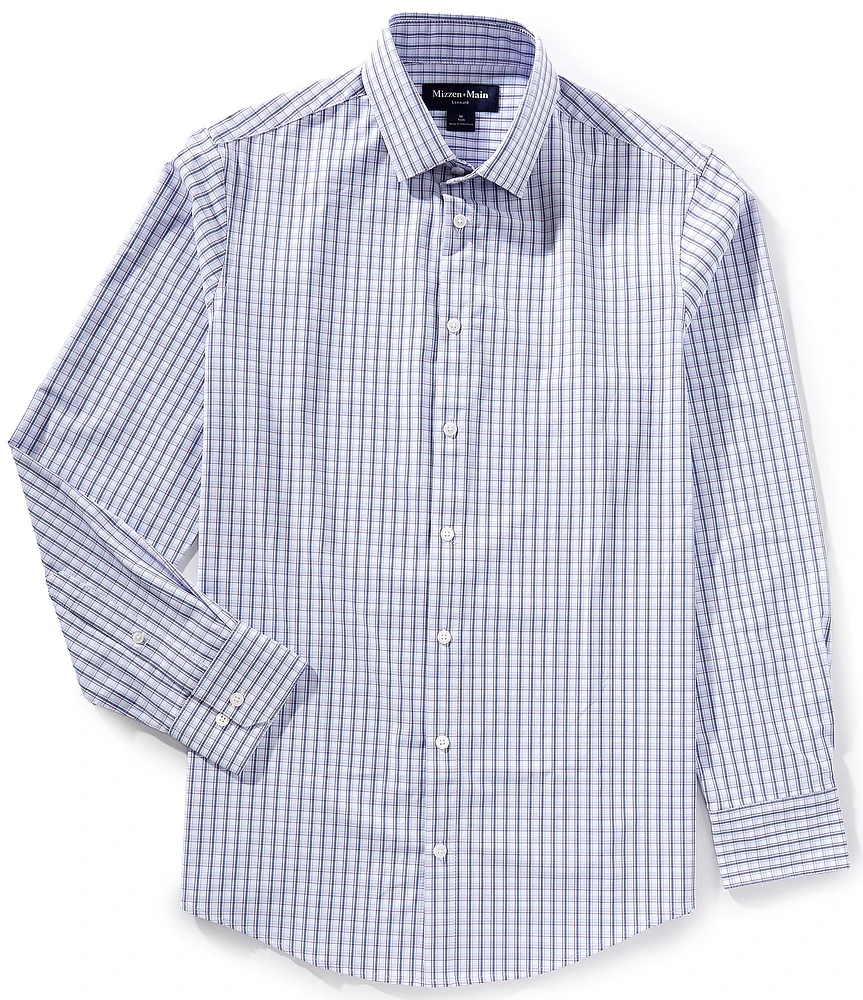 Mizzen+Main Performance Stretch Leeward Scott Plaid Long Sleeve Woven Shirt