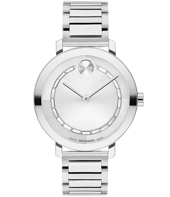 Movado Bold Women's Evolution 2.0 Quartz Analog Silver Stainless Steel Bracelet Watch