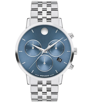 Movado Men's Museum Classic Chronograph Stainless Steel Bracelet Watch