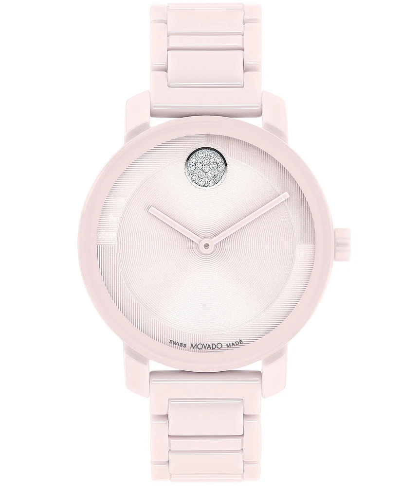 Movado Women's Bold 2.0 Quartz Analog Ceramic Bracelet Watch