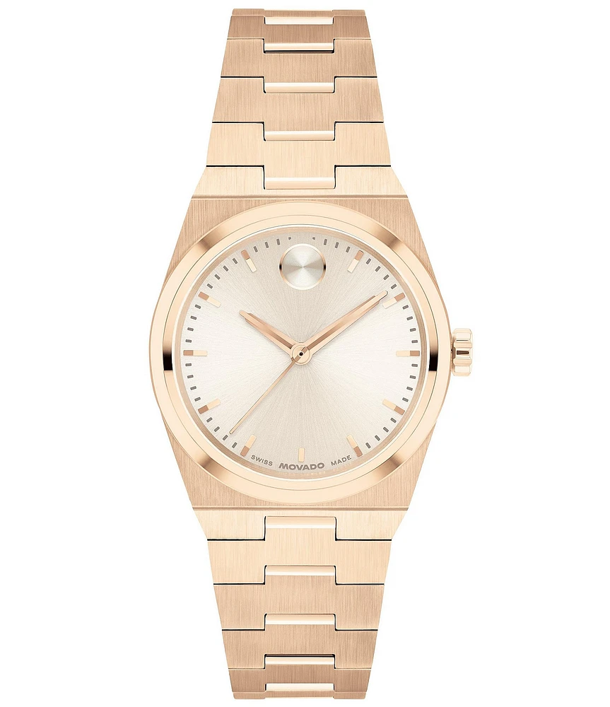 Movado Women's Bold Quest Mini Quartz Analog Stainless Steel Bracelet Watch