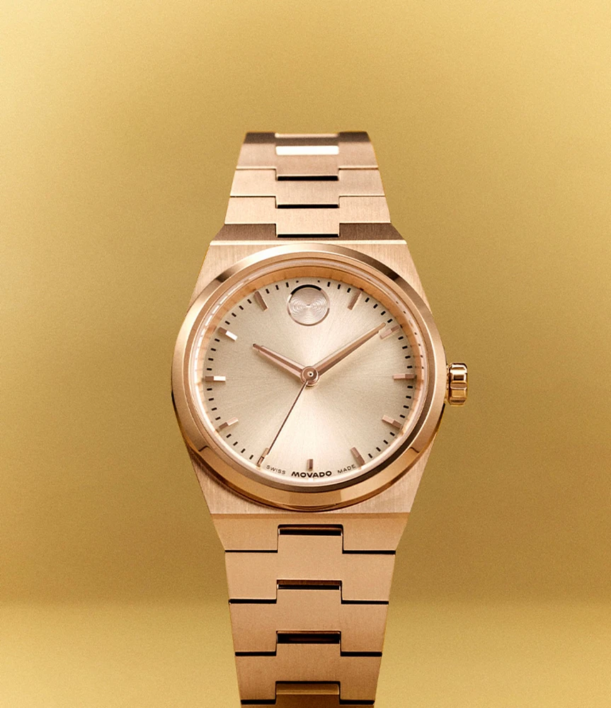 Movado Women's Bold Quest Mini Quartz Analog Stainless Steel Bracelet Watch