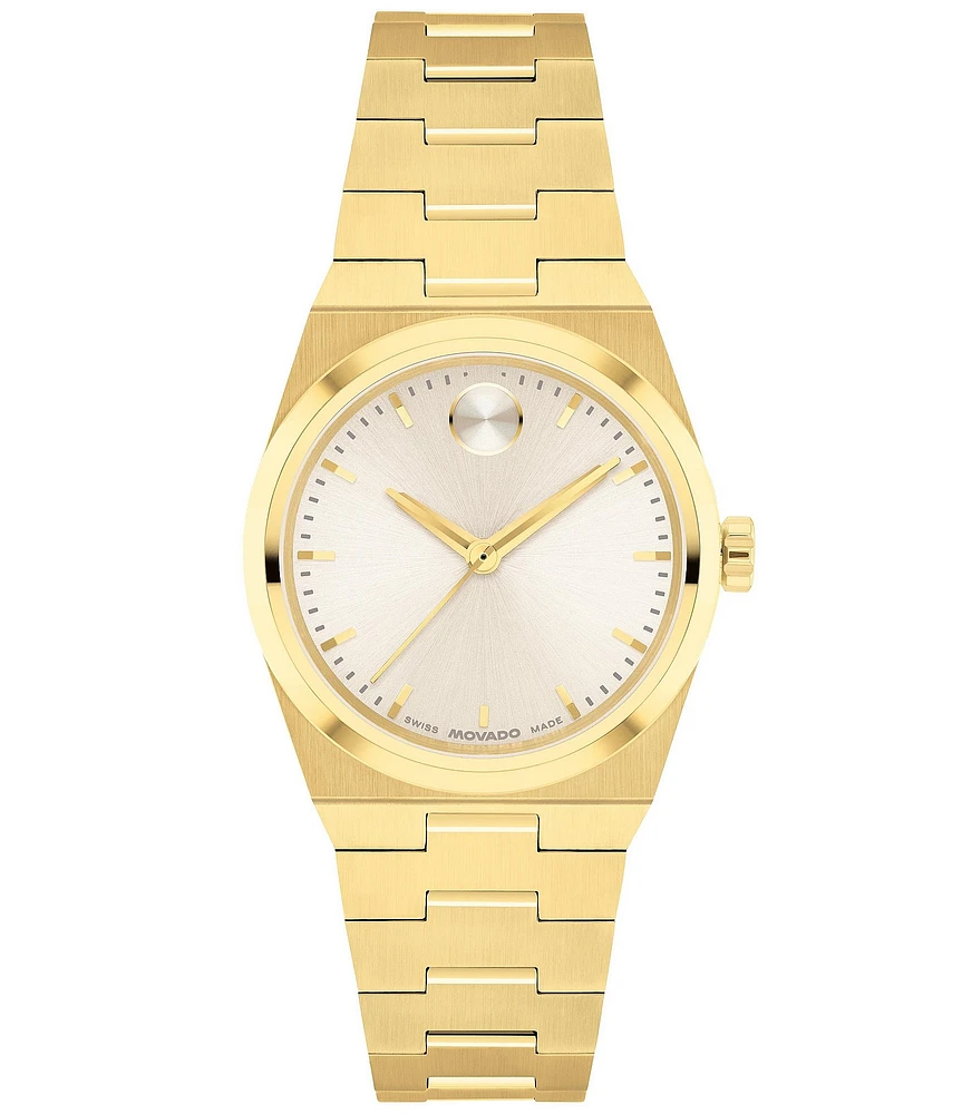 Movado Women's Bold Quest Mini Quartz Analog Stainless Steel Bracelet Watch