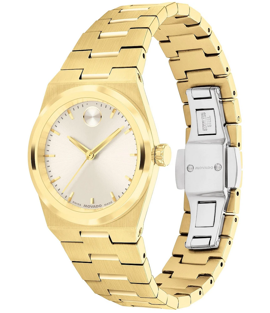 Movado Women's Bold Quest Mini Quartz Analog Stainless Steel Bracelet Watch
