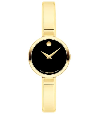 Movado Women's Moda Quartz Analog Gold Tone Stainless Steel Bracelet Watch