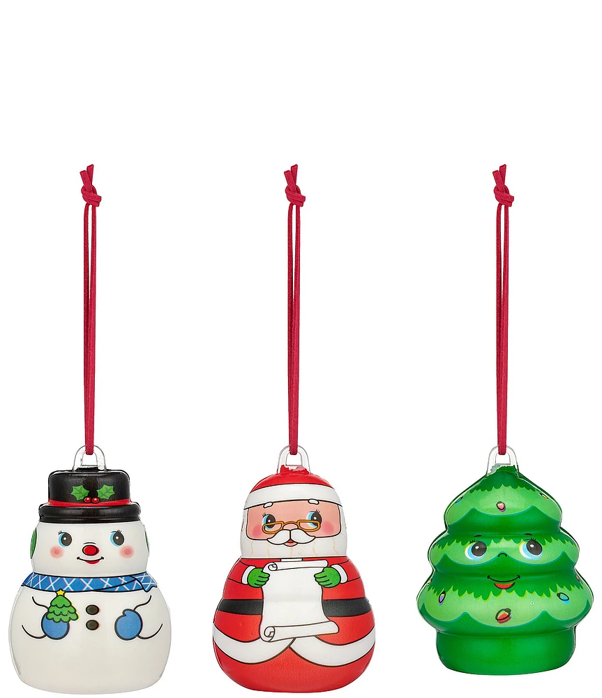 Mr. Christmas Set of 3 Musical Marshmelodies Ornaments