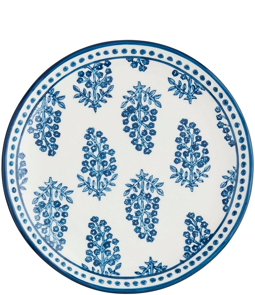 Mud Pie Bloom Print Accent Salad Plate