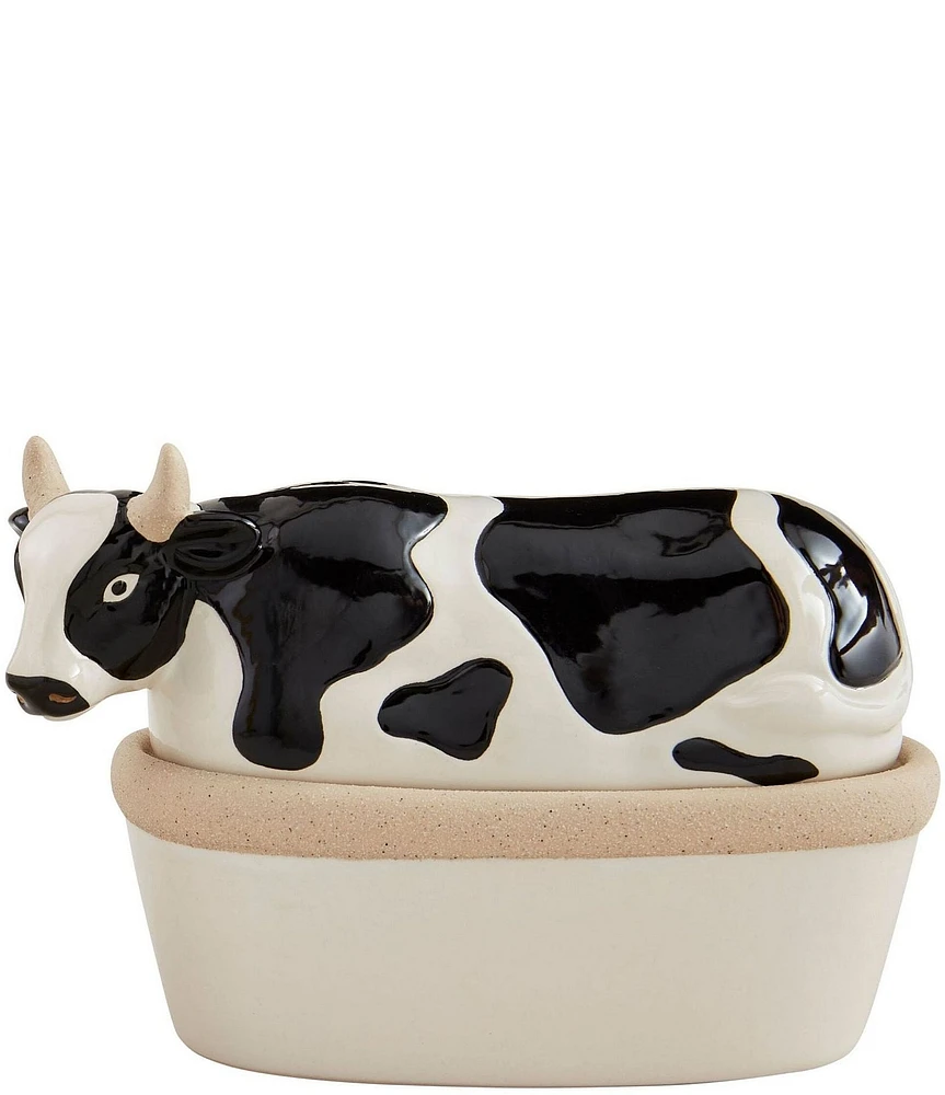 Mud Pie Farmstead Lidded Cow Dish