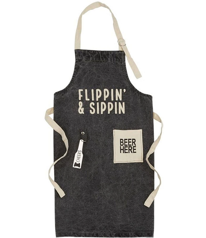 Mud Pie Flippin and Sippin Apron